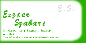 eszter szabari business card